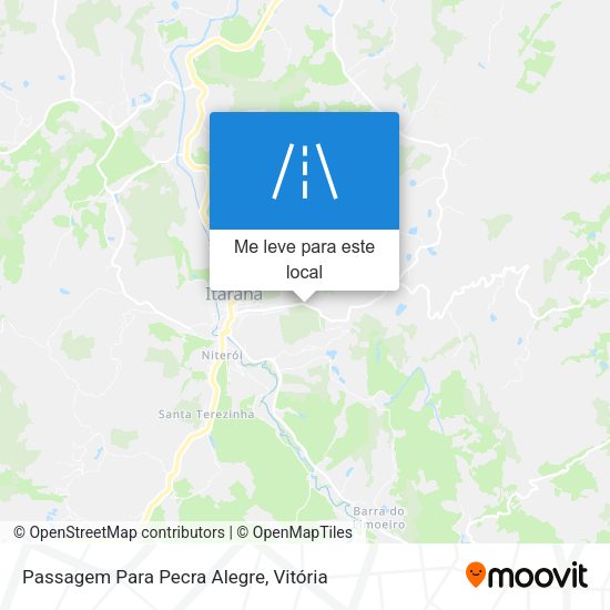 Passagem Para Pecra Alegre mapa