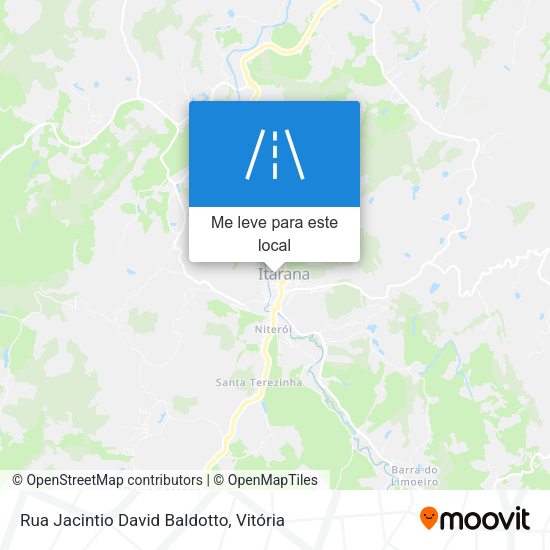 Rua Jacintio David Baldotto mapa