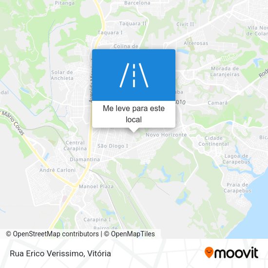 Rua Erico Verissimo mapa