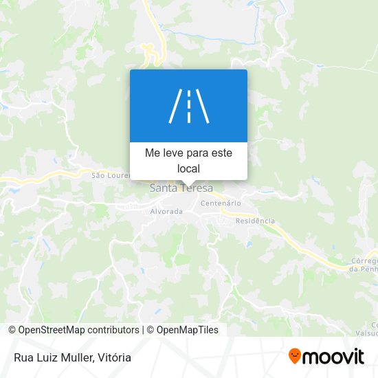 Rua Luiz Muller mapa