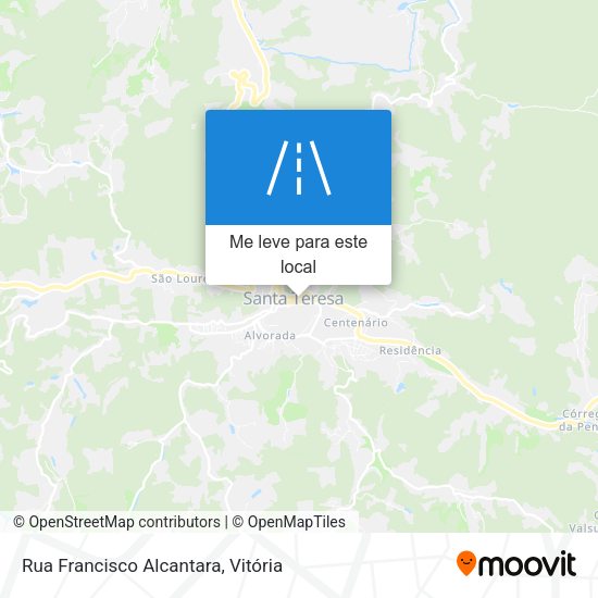 Rua Francisco Alcantara mapa