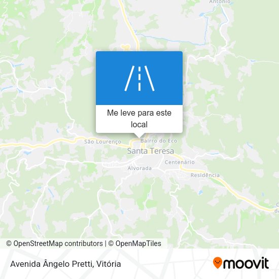 Avenida Ângelo Pretti mapa