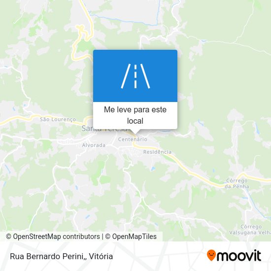 Rua Bernardo Perini, mapa