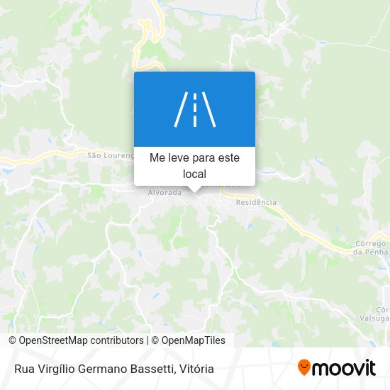 Rua Virgílio Germano Bassetti mapa