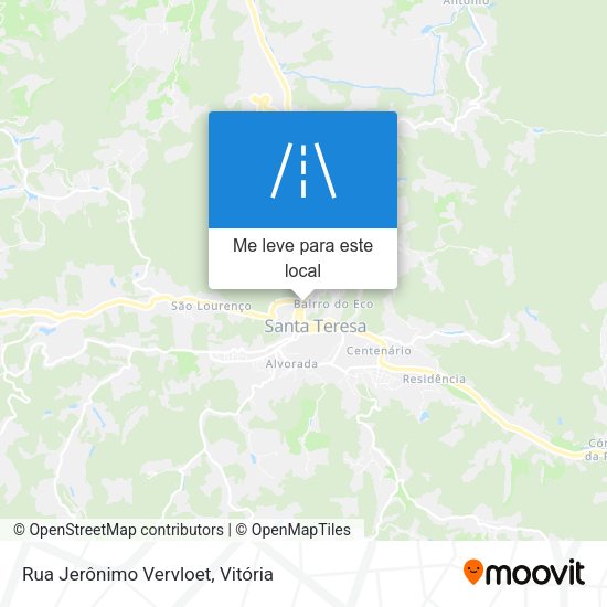 Rua Jerônimo Vervloet mapa