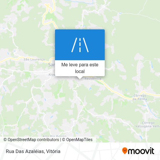Rua Das Azaléias mapa