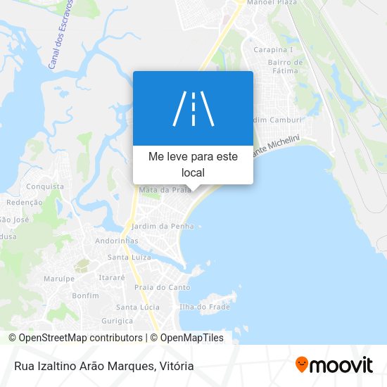 Rua Izaltino Arão Marques mapa