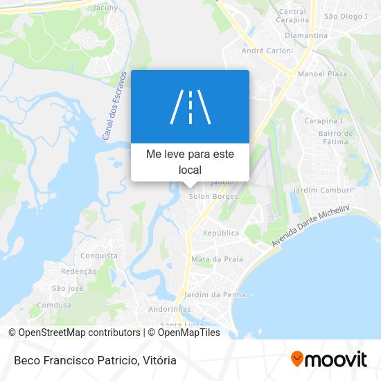 Beco Francisco Patricio mapa