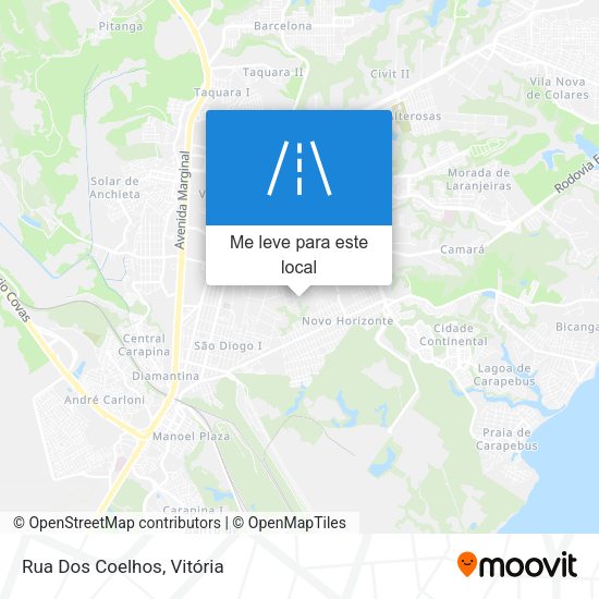 Rua Dos Coelhos mapa