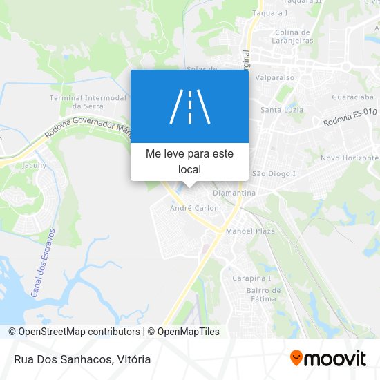 Rua Dos Sanhacos mapa