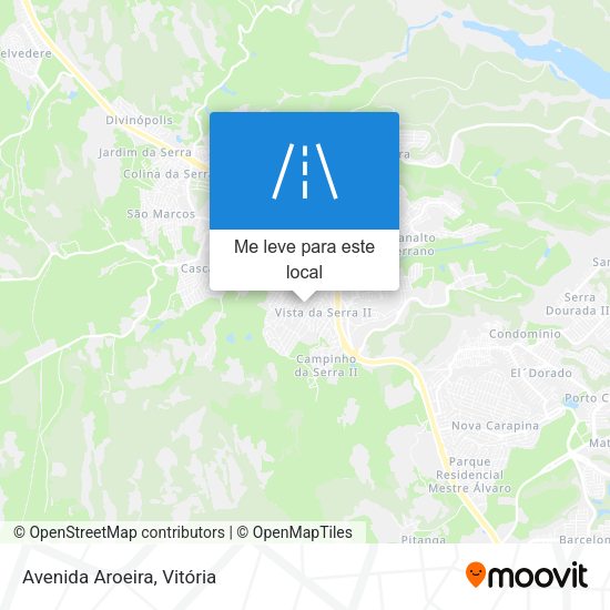Avenida Aroeira mapa