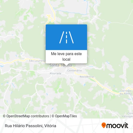 Rua Hilário Passolini mapa