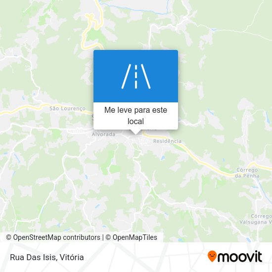 Rua Das Isis mapa