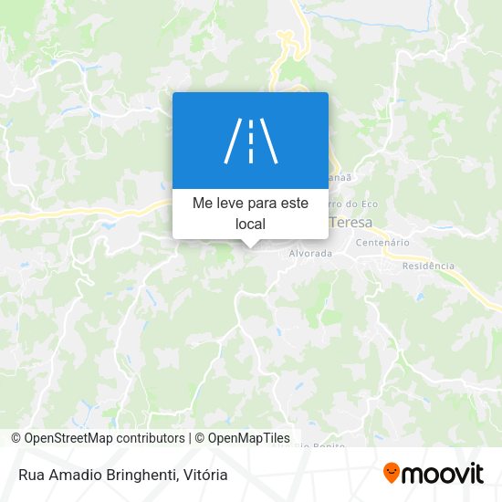 Rua Amadio Bringhenti mapa