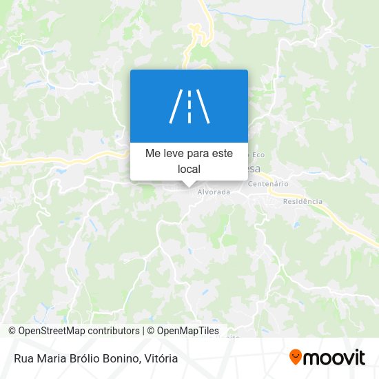 Rua Maria Brólio Bonino mapa