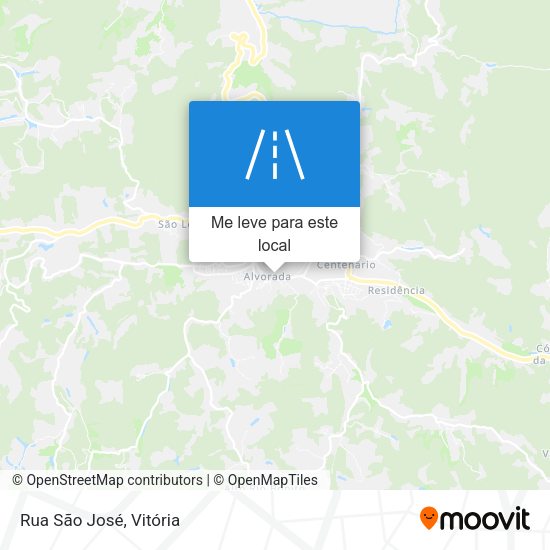 Rua São José mapa