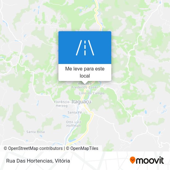 Rua Das Hortencias mapa