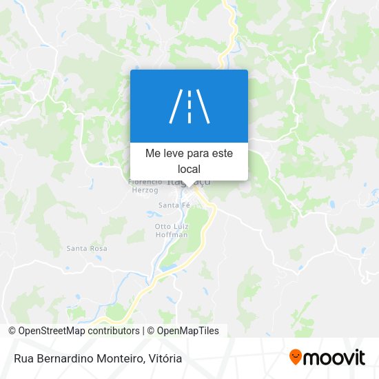 Rua Bernardino Monteiro mapa