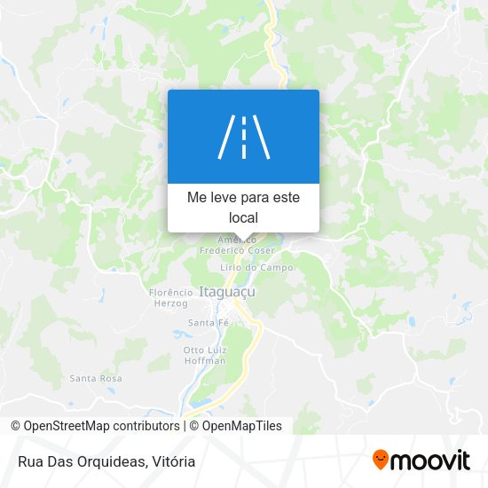 Rua Das Orquideas mapa