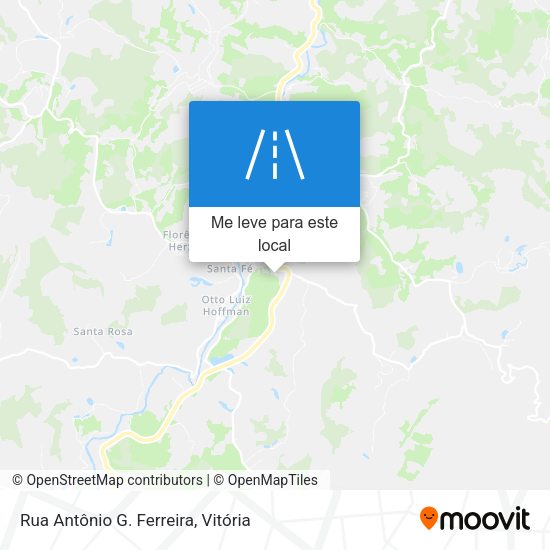 Rua Antônio G. Ferreira mapa