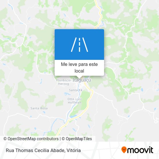 Rua Thomas Cecilia Abade mapa