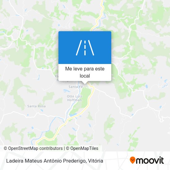Ladeira Mateus Antônio Prederigo mapa