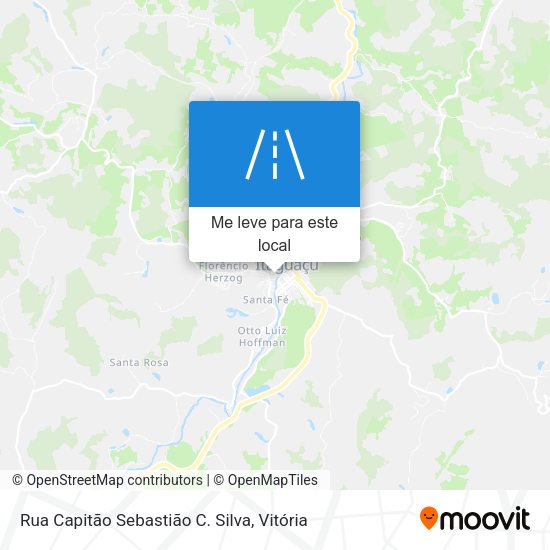 Rua Capitão Sebastião C. Silva mapa
