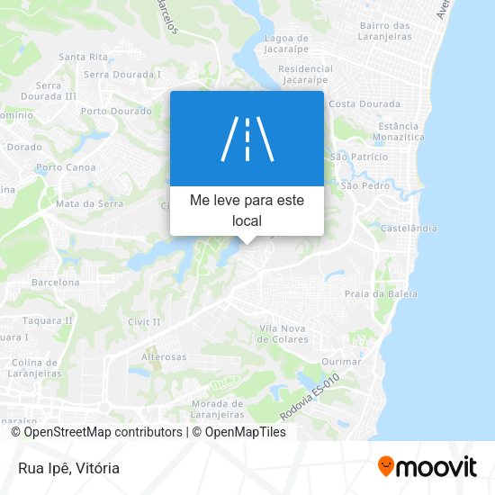 Rua Ipê mapa