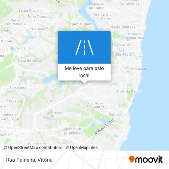 Rua Paineira mapa