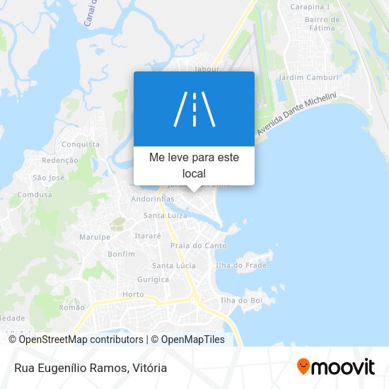 Rua Eugenílio Ramos mapa