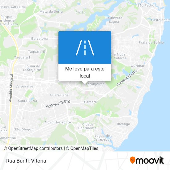 Rua Buriti mapa