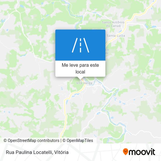 Rua Paulina Locatelli mapa