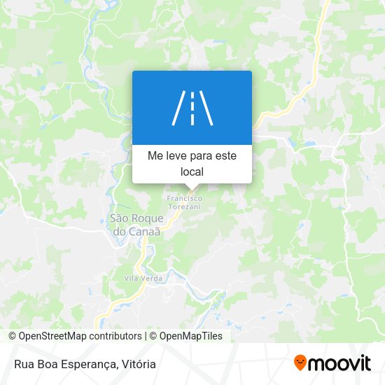 Rua Boa Esperança mapa