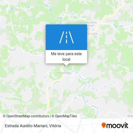 Estrada Aurélio Mariani mapa