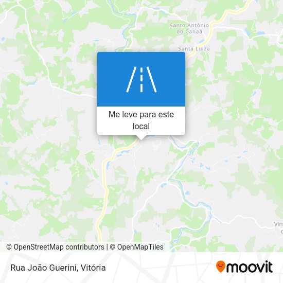 Rua João Guerini mapa