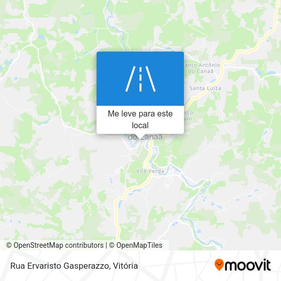 Rua Ervaristo Gasperazzo mapa