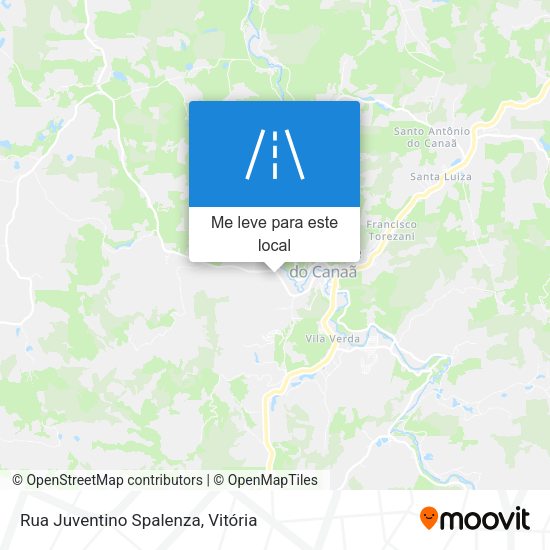 Rua Juventino Spalenza mapa