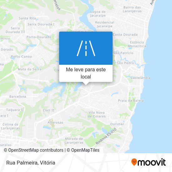 Rua Palmeira mapa