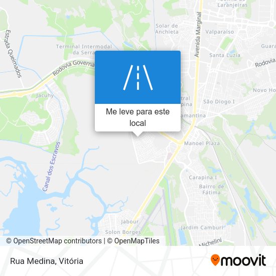 Rua Medina mapa