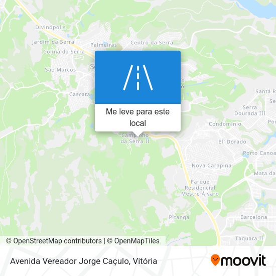 Avenida Vereador Jorge Caçulo mapa