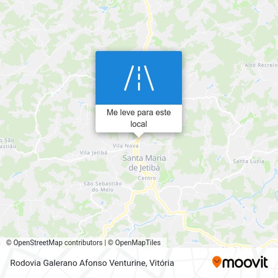 Rodovia Galerano Afonso Venturine mapa