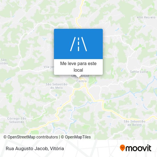Rua Augusto Jacob mapa