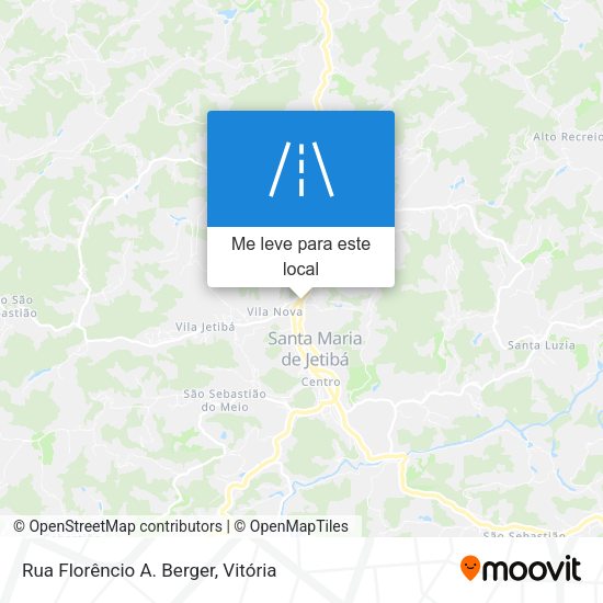 Rua Florêncio A. Berger mapa