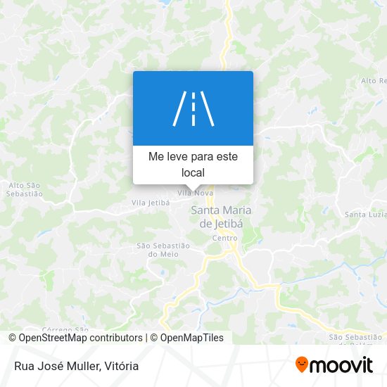 Rua José Muller mapa