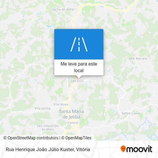 Rua Henrique João Júlio Kuster mapa