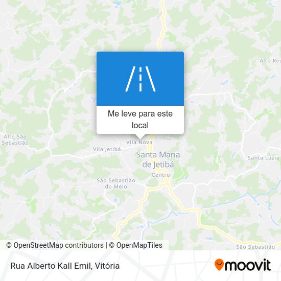 Rua Alberto Kall Emil mapa