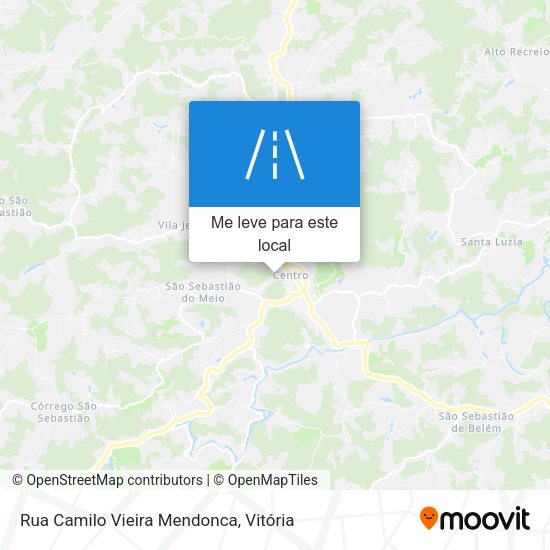 Rua Camilo Vieira Mendonca mapa