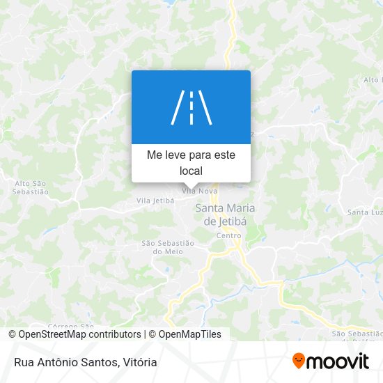 Rua Antônio Santos mapa
