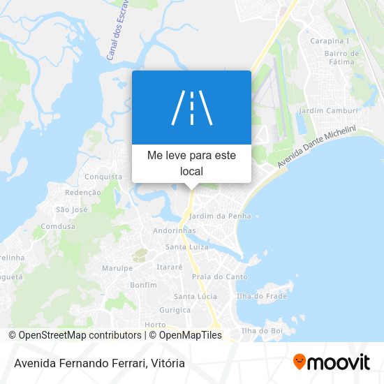 Avenida Fernando Ferrari mapa