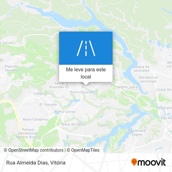 Rua Almeida Dias mapa